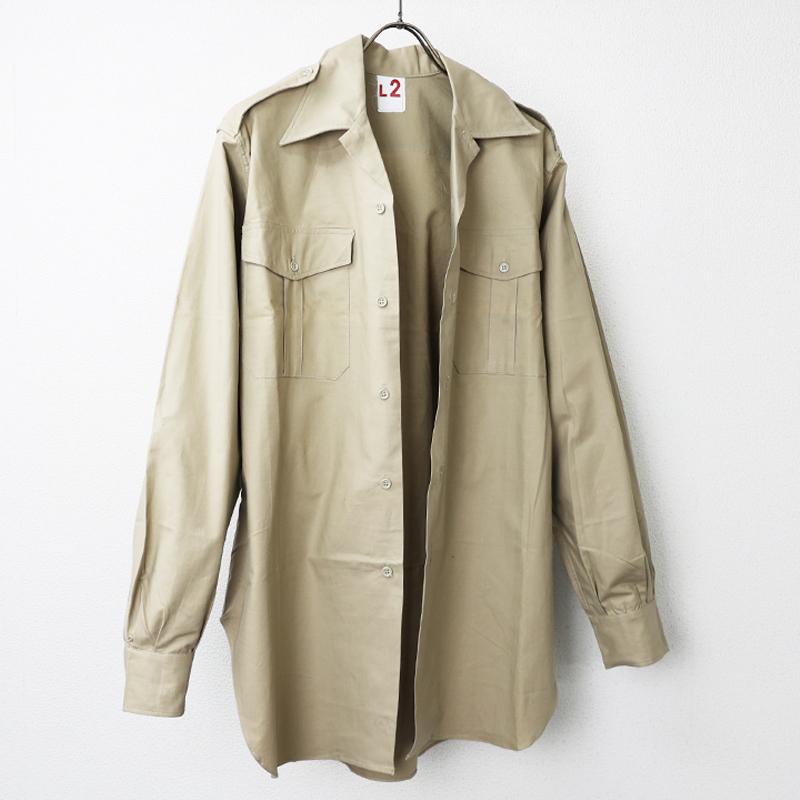 グレースクラス リネンタッチシャツジャケット ミリタリーシャツ 現行品　カーキ 激安ファッション - グレースクラス リネンタッチシャツ