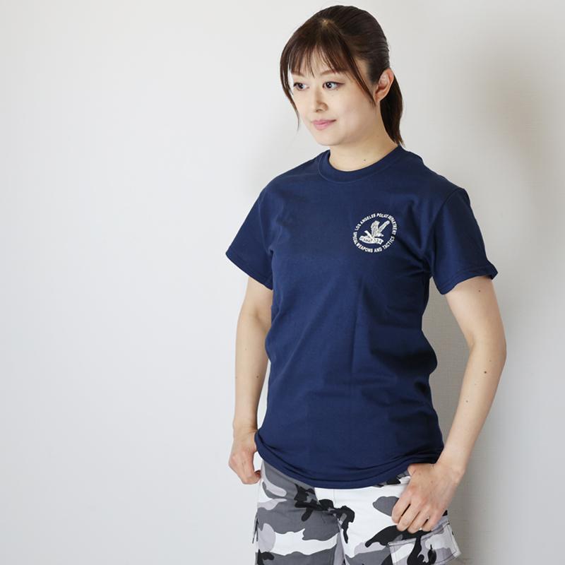 US. ポリスTシャツ[ロスSWAT] (ネイビー) アメリカ アメリカンポリス