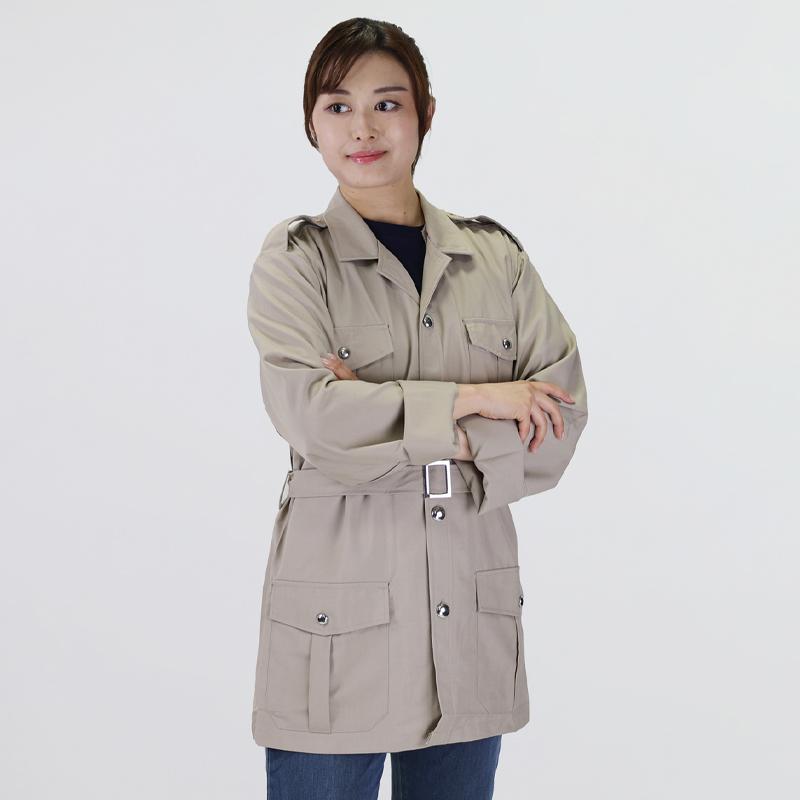 フランス軍. カーキ トロピカルジャケット[長袖] 仏軍 FRA 熱帯