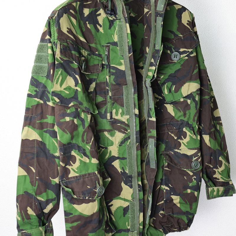 イギリス軍DPM コンバットスモック MILITARY 実物 USED イギリス軍 WINDPROOF コンバット スモック