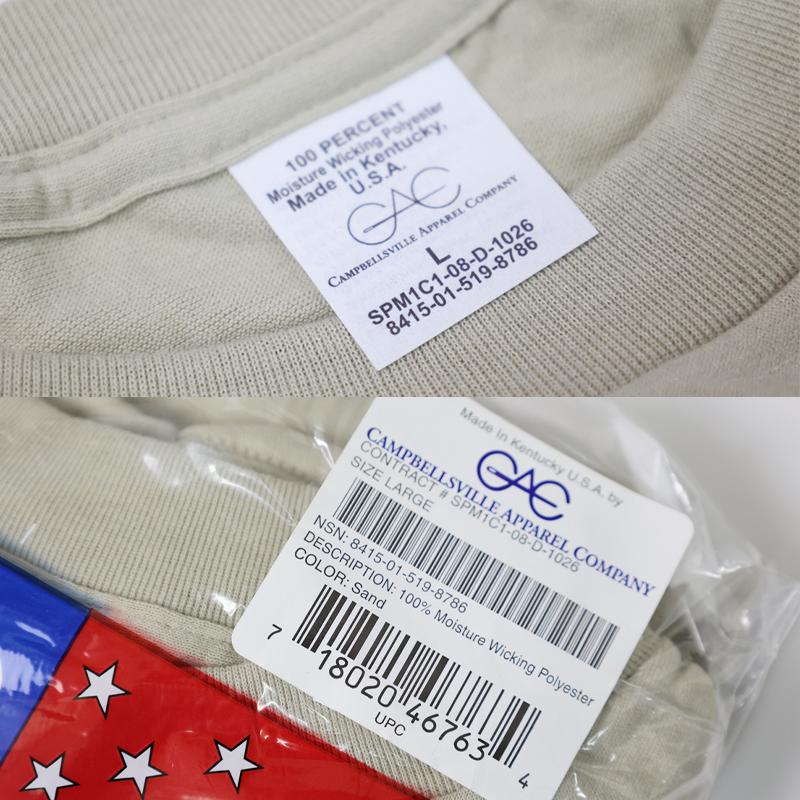 US.MOISTURE WICKING Tシャツ3枚セット[カーキ]《実物・新品(未使用品