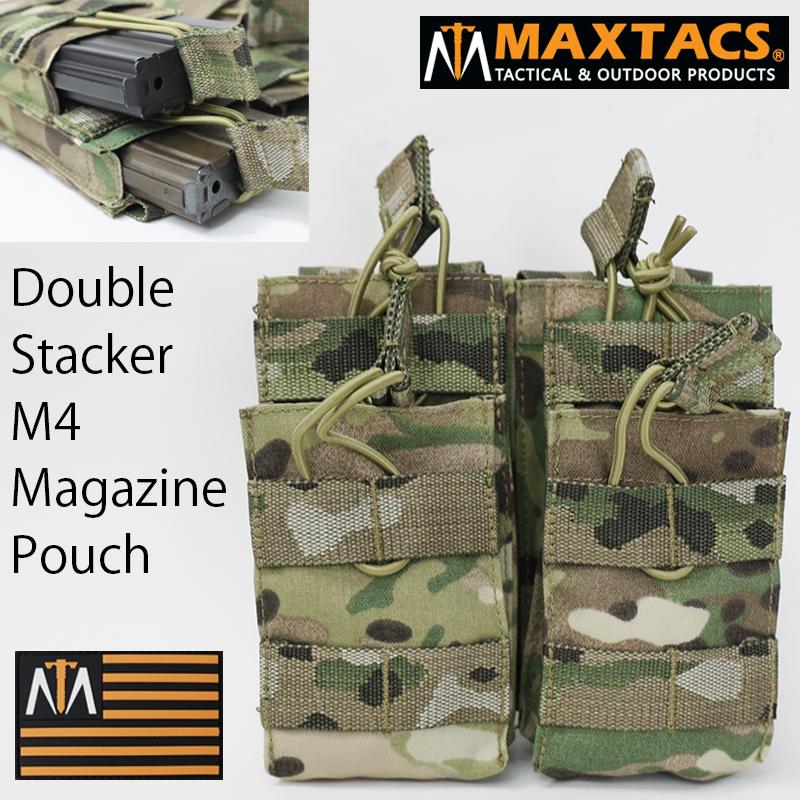 MAXTACS US. オープントップ W2連マガジンポーチ[Multicam]アメリカ