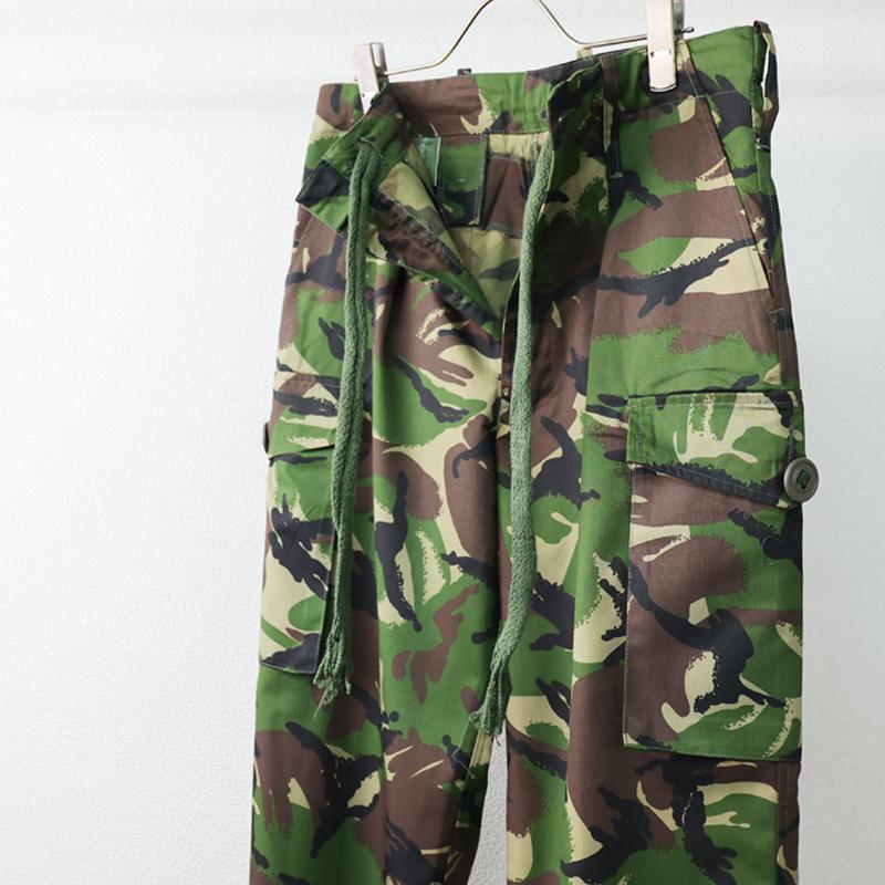 実物 80s イギリス軍 DPM 迷彩 コンバットパンツ ヴィンテージ 古着 Deadstock!! イギリス軍 DPM ブラッシュパターン カモ 迷彩