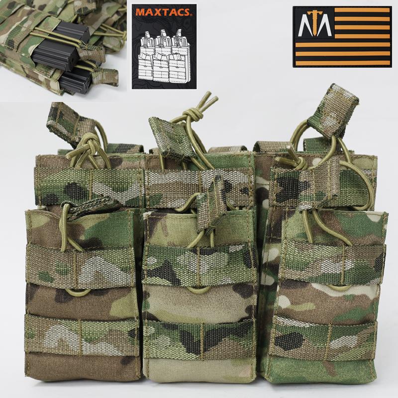 MAXTACS US. オープントップ W3連マガジンポーチ[Multicam]アメリカ