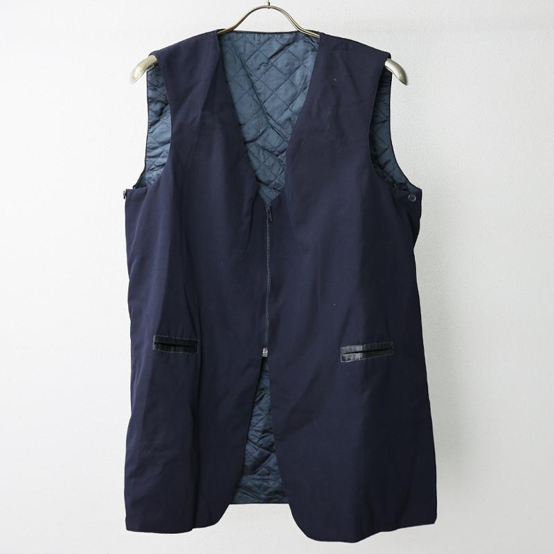 超美品イタリア軍IVRI警備隊部隊セーター。Ｌサイズくらい。 イタリア軍. 警察用ロングコート ベスト型ライナー付き《実物