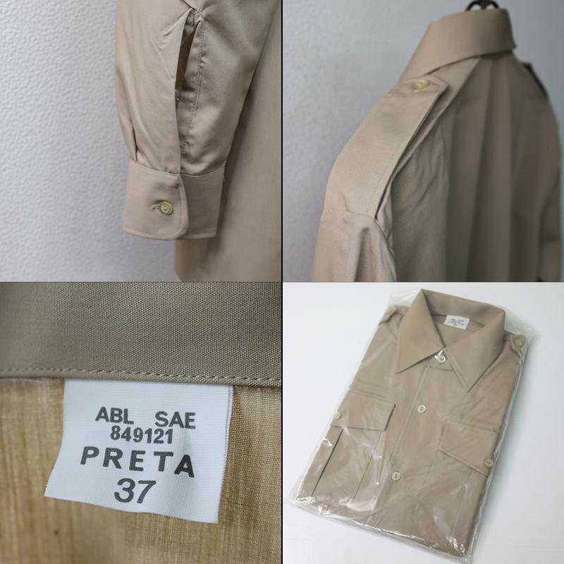 ベルギー軍.ドレスシャツ[前立てなし]《実物・新品(未使用品