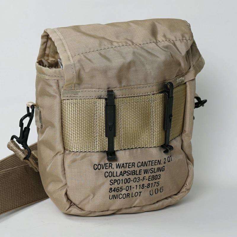US. 2QT水筒用カバー&ストラップ[カーキ]《実物・未使用品》米軍 軍