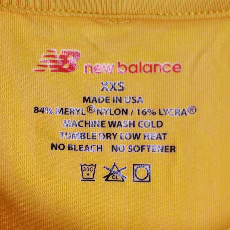 US. NEW BALANCE製 NAVY PTU LYCRA混紡トレーニング Tシャツ[長袖