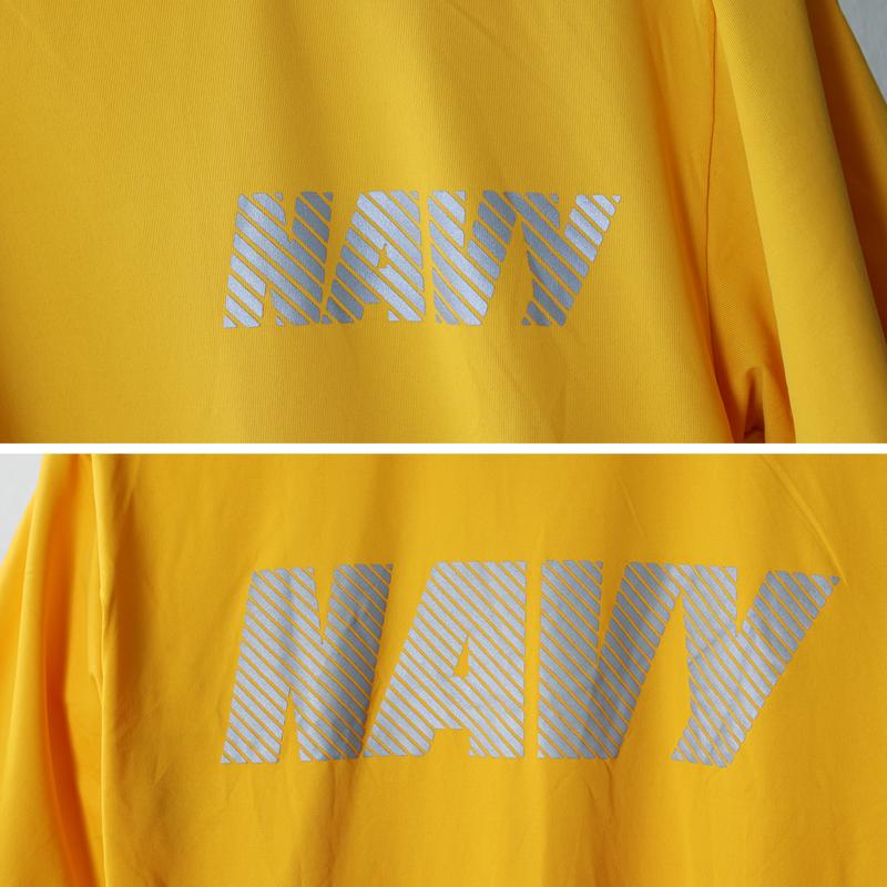 US. NEW BALANCE製 NAVY PTU LYCRA混紡トレーニング Tシャツ[半袖