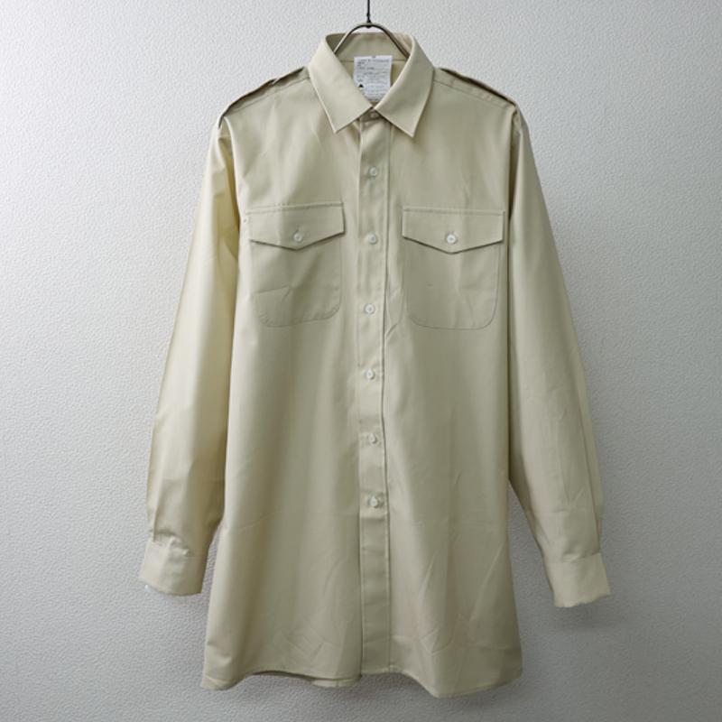 イギリス軍 ARMY ALL RANKS ロングスリーブシャツ[カーキ]《実物・新品