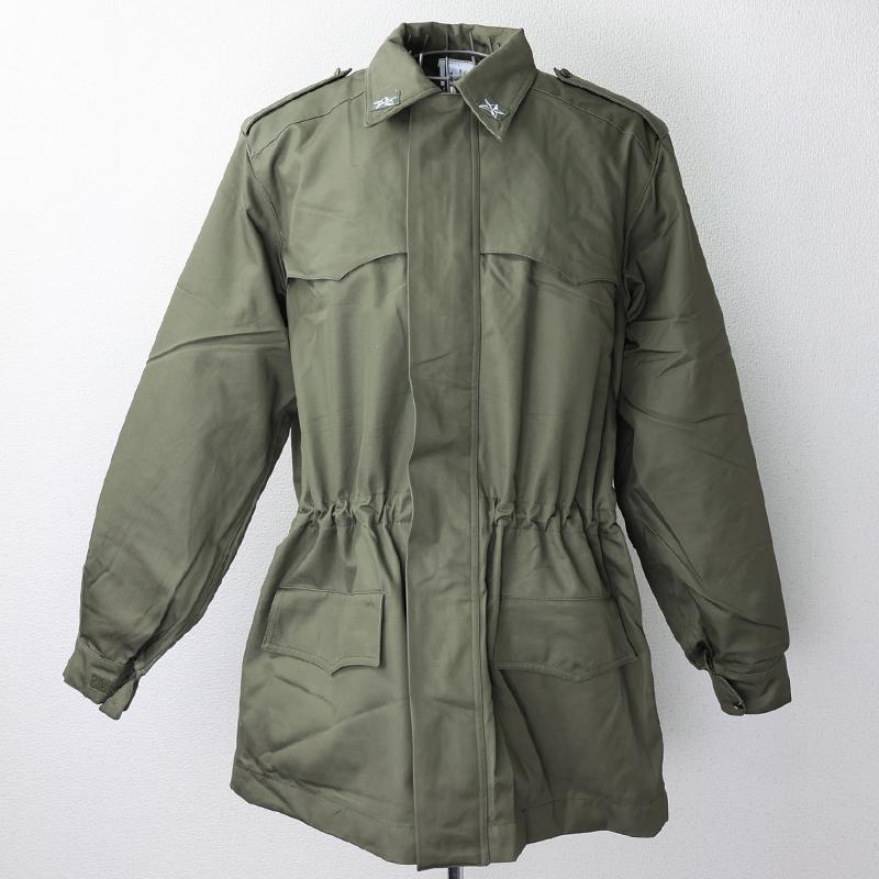 イタリア軍ミリタリー ジャケットライナー付きアウター　サバゲー　中田商店　カーキ MILITARY 実物 USED イタリア軍 E.I. トレンチコート カーキ