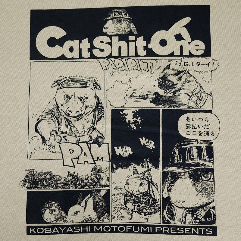 Cat Shit One Tシャツ[Pig・カーキ](XXL)小林源文 ゲンブン CAB United