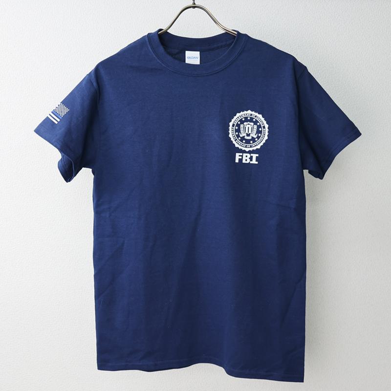 US. ポリス系Tシャツ[FBI] (ネイビー) アメリカ アメリカン