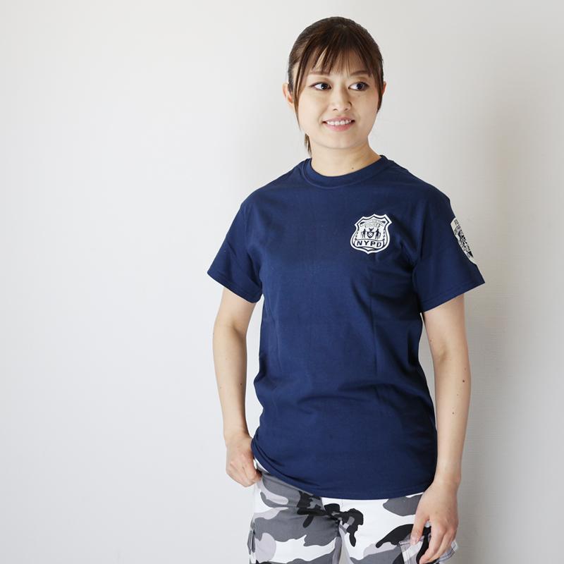 US. ポリスTシャツ[ニューヨークポリス] (ネイビー) アメリカ
