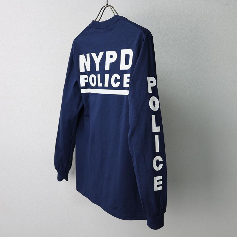 実物　ポリスシャツ　NYPD US.ポリス系ロングスリーブTシャツ[ニューヨークポリス