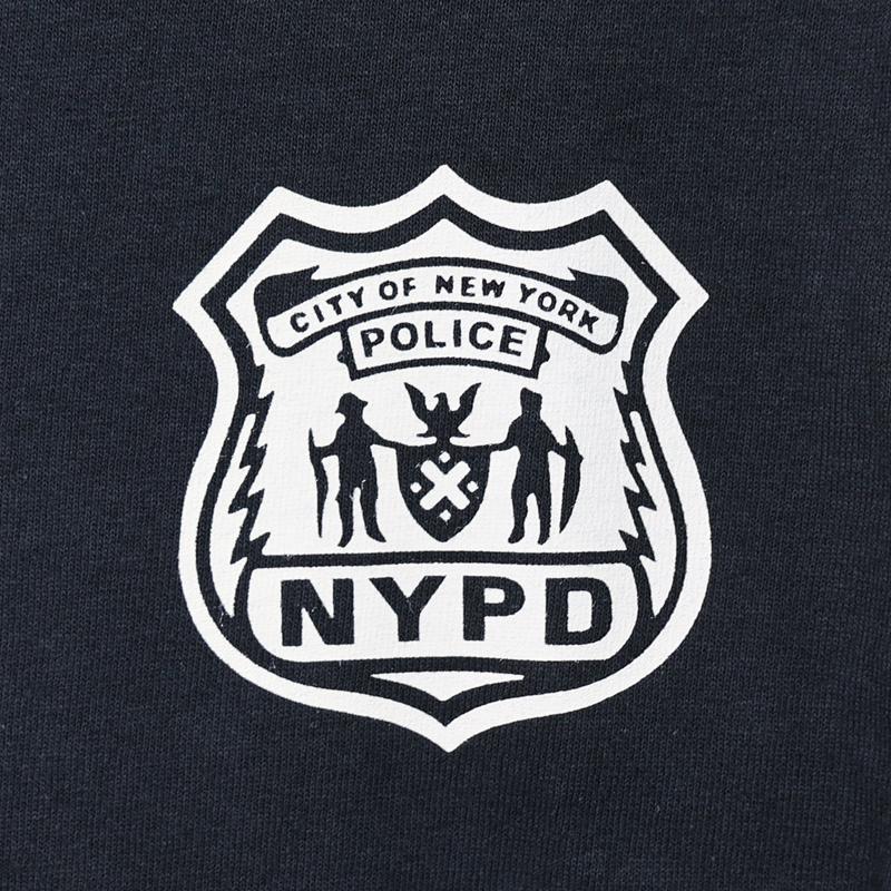 US.ポリス系ロングスリーブTシャツ[ニューヨークポリス] (ブラック