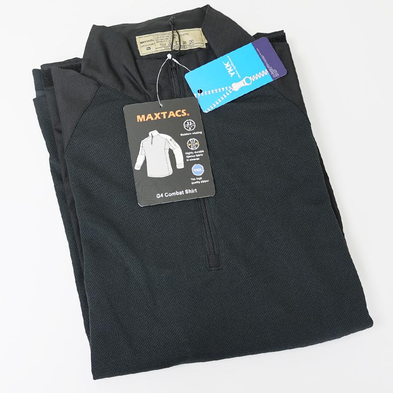 実物Maxtacs G4 BDU 上下セット コンバットシャツ コンバットパンツ MAXTACS G4スタイル コンバットシャツ [ブラック] ラグラン 特殊部隊
