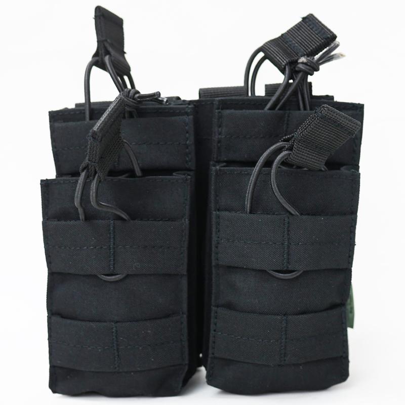 MAXTACS US. オープントップ W2連 マガジンポーチ[ブラック]米軍