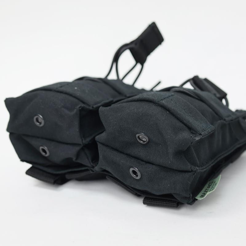 MAXTACS US. オープントップ W2連 マガジンポーチ[ブラック]米軍