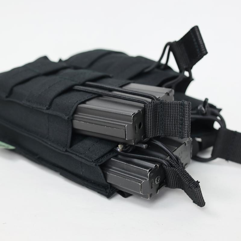 MAXTACS US. オープントップ W2連 マガジンポーチ[ブラック]米軍