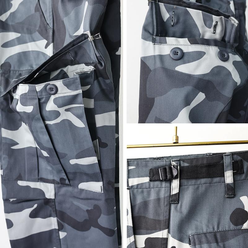 US. BDUパンツ[タクティカルカモ](XS)米軍新品軍用ミリタリー白黒