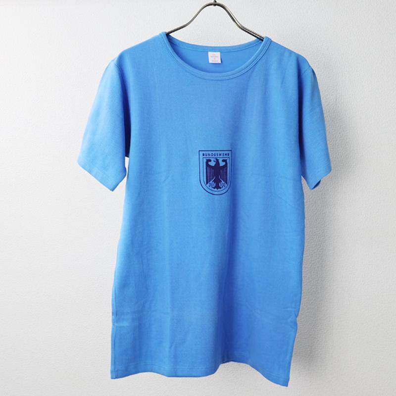 ドイツ連邦軍. スポーツ用ブルーTシャツ(Nr,4)《実物・新品(未 ドイツ連邦軍. スポーツ用ブルーTシャツ(Nr,4)《実物・新品(未