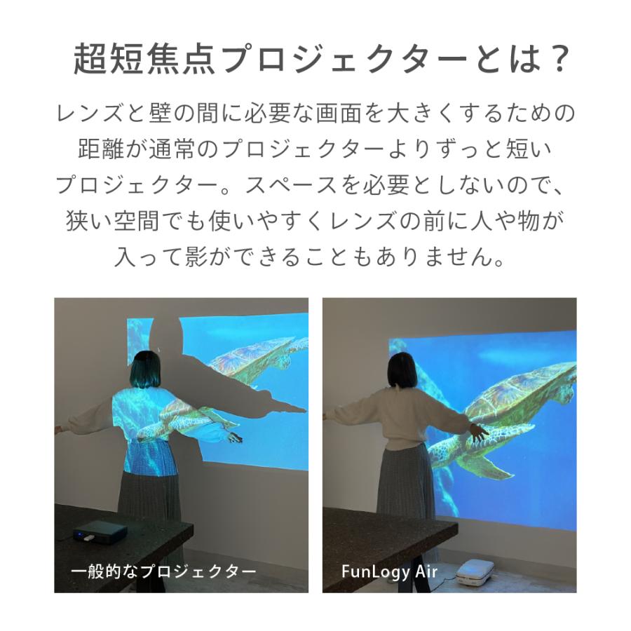 国内正規品 超 短焦点 プロジェクター 超短焦点プロジェクター 家庭用 1800 Ansiルーメン 小型 コンパクト Wifi Iphone Bluetooth Funlogy Air Dprd Jatimprov Go Id