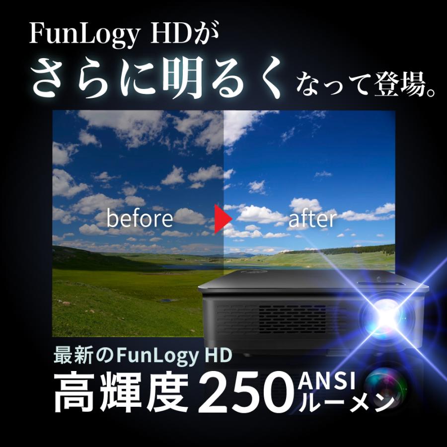 プロジェクター 小型 家庭用 高解像度 高画質 ビジネス モバイル スマホ 本体 Iphone Fun Hd Funlogy 映画 ホームシアター Hdmi Usb Funhd Funlogy Yahoo 店 通販 Yahoo ショッピング