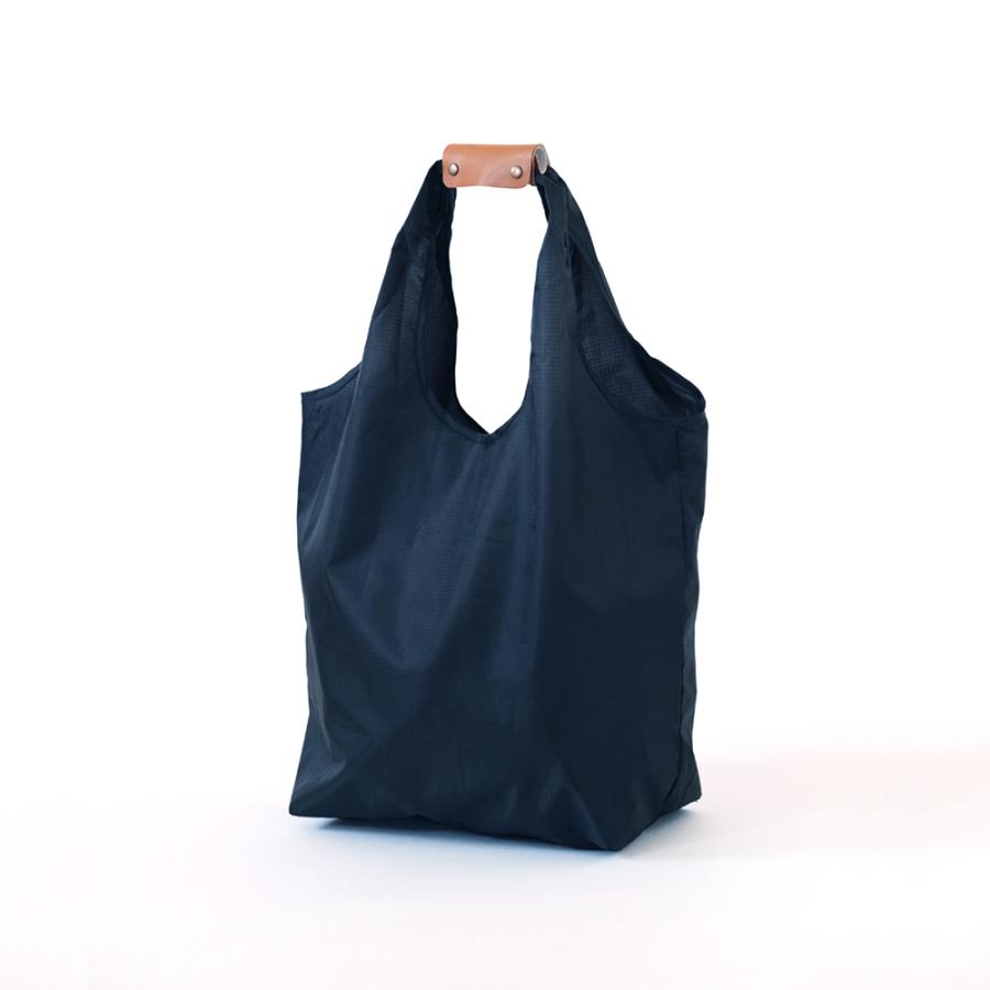 コンパクトエコバッグ（BLACK×BROWN)15.5cm | 