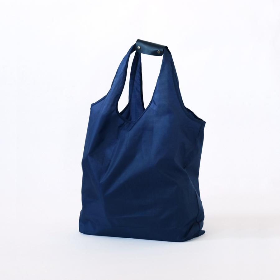 コンパクトエコバッグ（NAVY×BLACK)10cm | 