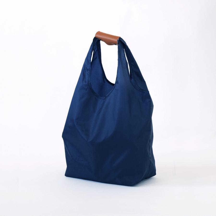 コンパクトエコバッグ（NAVY×BROWN015.5cm | 