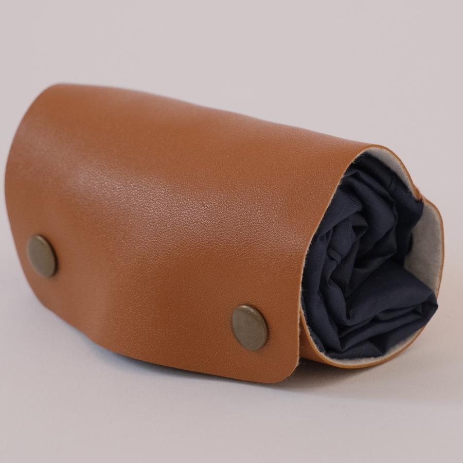 コンパクトエコバッグ（NAVY×BROWN）21cm |  | 02