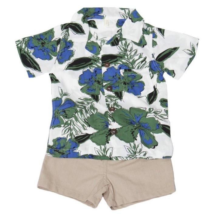 パパママ娘息子家族お揃い アロハシャツ ショートパンツ上下セット女性女の子花柄ロングワンピース リゾート風カップル親子コーデ二点送料無料 20242 サンドリスオンライン 通販 Yahoo ショッピング