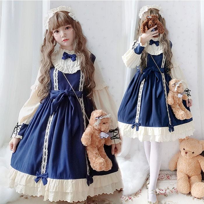 ワンピース お姫様ドレス ゴスロリ ロリータ ワンピース 長袖 秋冬 レディース コスプレ衣装 仮装 コスチューム 舞台 ステージ衣装 イベント服 Ccd328 サンドリスオンライン 通販 Yahoo ショッピング