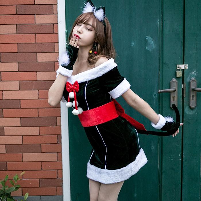 サンタ コスプレ 衣装 レディース クリスマス コスチューム セクシー ワンピース サンタクロース 衣装 仮装 可愛い 猫耳 レースアップ パーティー イベント Ccd433 サンドリスオンライン 通販 Yahoo ショッピング