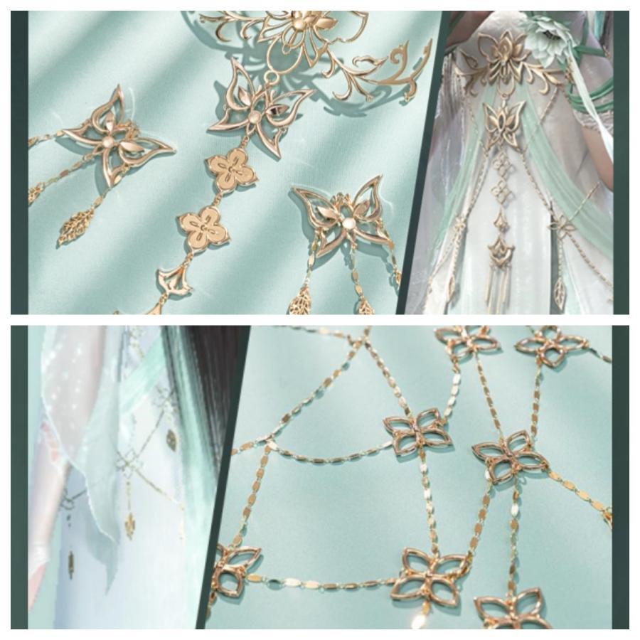 猫屋小舗 逆水寒 コスプレ 九霊 素問 衣装　 ウィッグ 靴 　追加可