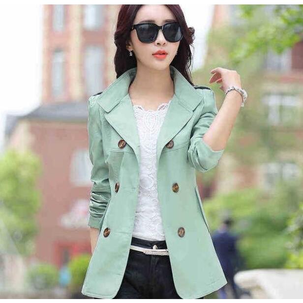 スプリングコート レディース トレンチコート ショートコート ライトアウター 4色 ベージュ イエロー ブルー 春 秋 全店2点送料無料 Sand1116 サンドリスオンライン 通販 Yahoo ショッピング