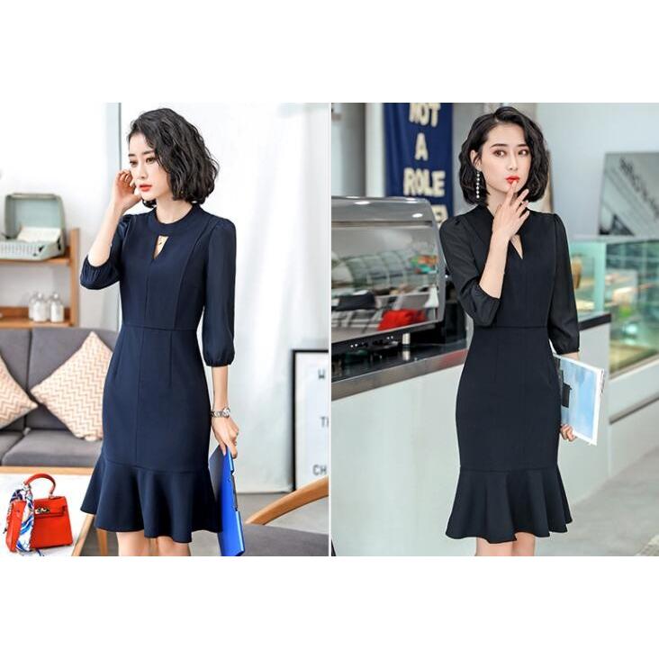 ワンピース レディース タイトワンピース オフィスワンピース フォーマルドレス 通勤 2色 ブラック ネイビー 春 夏 全店2点送料無料 Sand13 サンドリスオンライン 通販 Yahoo ショッピング