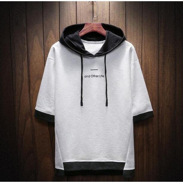 パーカー メンズ 半袖パーカー 夏パーカー メンズファション プルオーバー 五分袖 Tシャツ フード付き 普段着 3色 M 4l 夏 全店2点送料無料 Sand2196 サンドリスオンライン 通販 Yahoo ショッピング