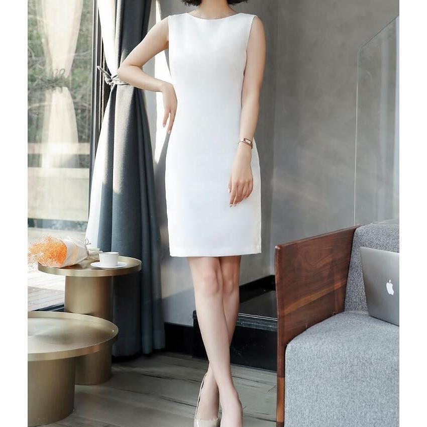 ワンピース レディース タイトワンピース 膝上丈 スーツインナー 細見え ワンピ ノースリーブ オフィス Ol 通勤 全店2点送料無料 Sand3442 サンドリスオンライン 通販 Yahoo ショッピング