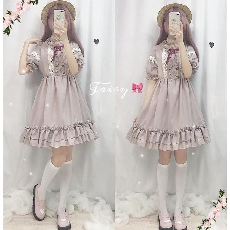激安ロリータ服 ロリータワンピース レディース 可愛いワンピース 半袖ワンピ 美少女ウェア 人形ぽい レース付き フリル 無地 全店2点送料無料 Sand3867 サンドリスオンライン 通販 Yahoo ショッピング