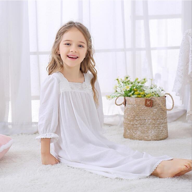 子供パジャマ 女の子お姫風ネグリジェ 可愛い七分袖ネグリジェ 天使風ネグリジェ キッズロング丈パジャマ 綿生地パジャマ 白 全店2点送料無料 Sand3971 サンドリスオンライン 通販 Yahoo ショッピング