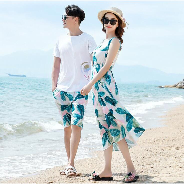 カップルお揃い服 ペアルック 夏カップルコーデ リゾート風お揃い服 メンズｔシャツ メンズ短パン レディースノースリーブワンピ 海旅行 全店2点送料無料 Sand4167 サンドリスオンライン 通販 Yahoo ショッピング