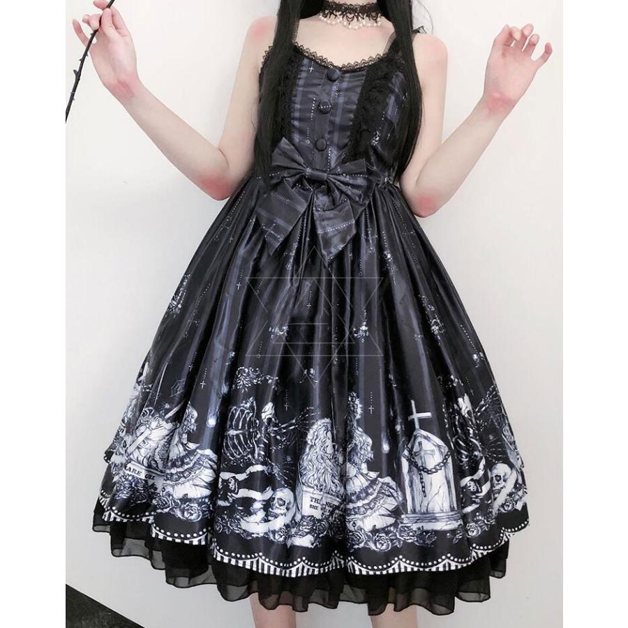 ハロウィン衣装 ロリータワンピース レディース ジャンパースカート コスロリ 大人ハロウィンコスチューム パーティー イベント ハロウィン仮装 黒 Sand4354 サンドリスオンライン 通販 Yahoo ショッピング