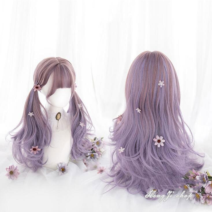 カラーウィッグ 巻き髪 ウェーブ ロングヘア グラデーション レディースウィッグ Wig ロリータコーデ パーティー 仮装 女装 変装 ヘアネット付き Sand4429 サンドリスオンライン 通販 Yahoo ショッピング