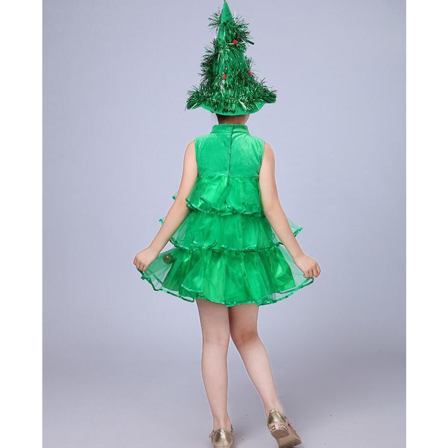 キッズコスチューム クリスマスコスチューム クリスマスツリー コスプレ衣装 幼稚園 女の子 クリスマスパーティー 演劇 舞台劇 ダンス衣装 仮装 Sand4644 サンドリスオンライン 通販 Yahoo ショッピング