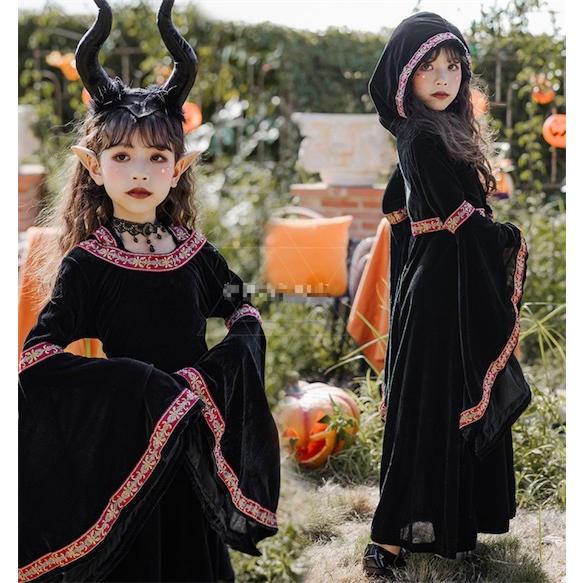 ハロウィン衣装 子供 大人 魔女コスプレ衣装 キッズ ロングワンピース 大人 ウィッチ 巫女 コスチューム パーティー 女の子レディース 全店2点送料無料 W サンドリスオンライン 通販 Yahoo ショッピング