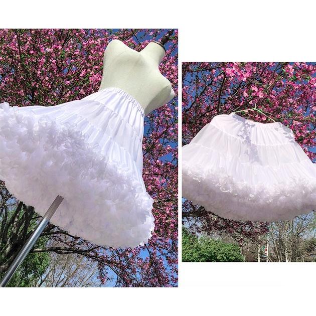 ミニパニエ ウェディングパニエ ボリューム 花嫁 ロリータ パニエスカート 紗付き パニエ 白 アップパニエ ブライダル チュチュ コスプレ 全店2点送料無料|sandrisonline|04