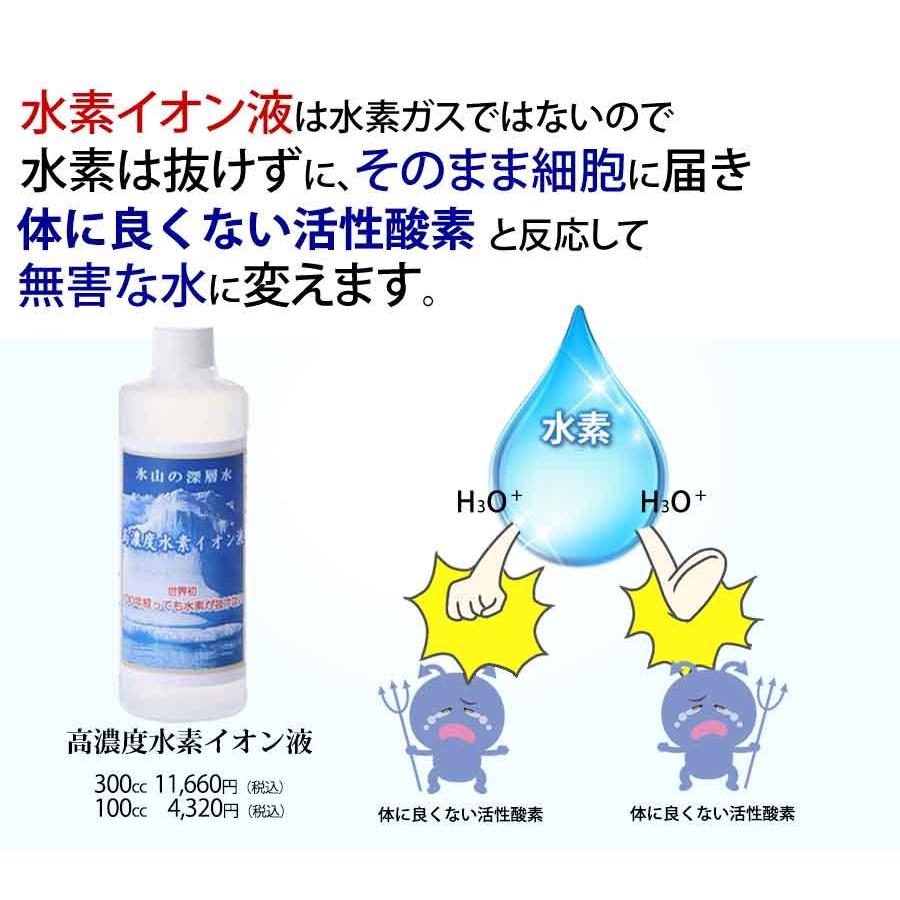 水素水 水素 高濃度水素水 濃縮タイプ 高濃度水素イオン液 100cc 5本セット購入で100ccを1本プレゼントの画像