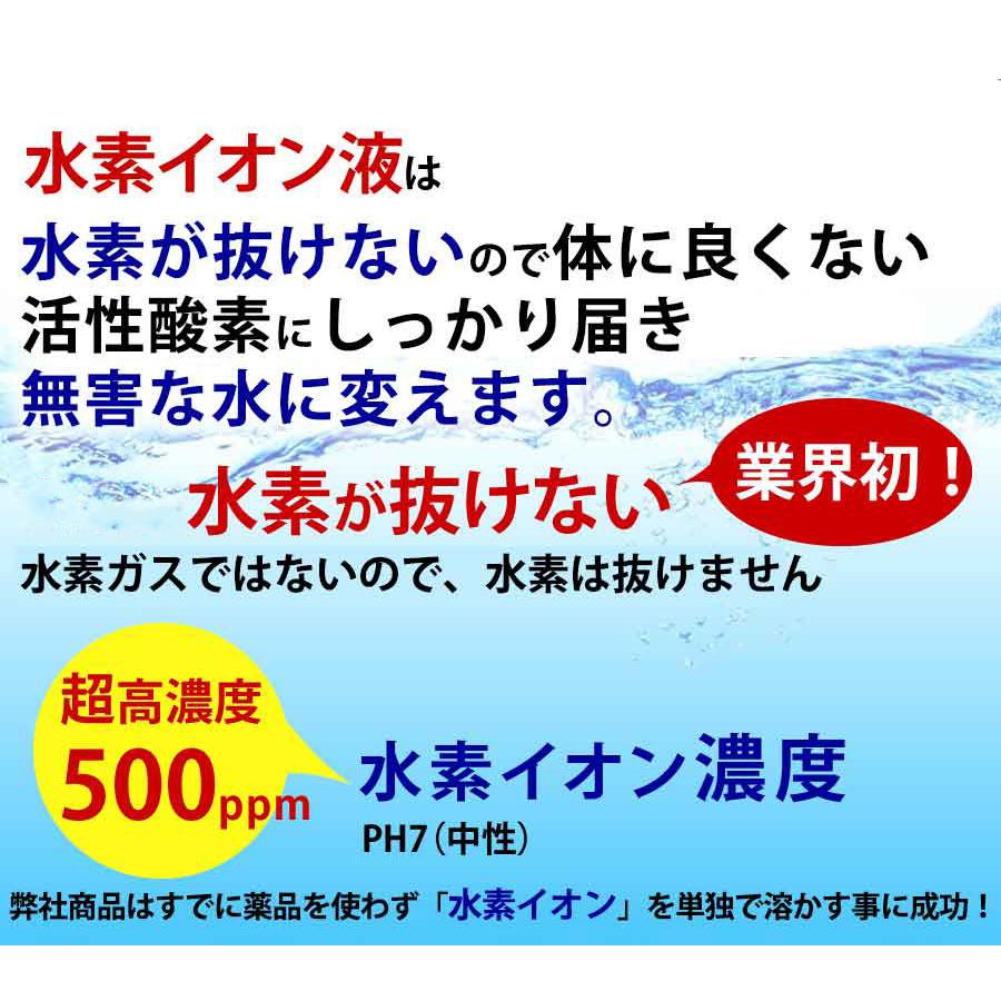 超高濃度水素イオン液【500ppm】100cc 送料無料 超濃縮タイプ 水素が